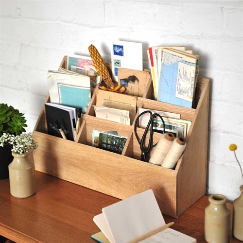 Oak Letter Rack (C016) with Free Delivery The Cotswold Company