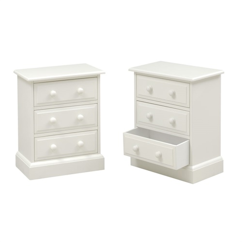 Burford Painted Set of 2 Wide Bedside Tables (J330) with Free Delivery