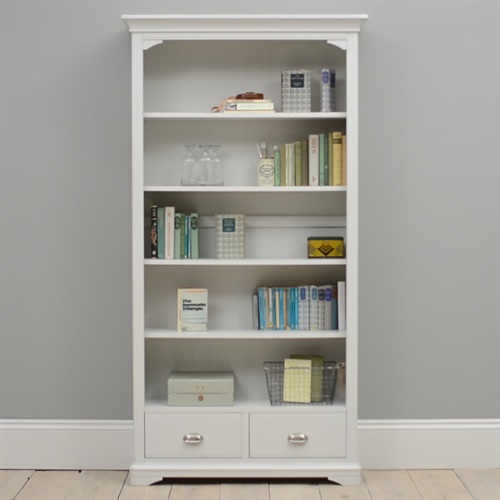 Boston Light Grey Tall Bookcase (L748) with Free Delivery The