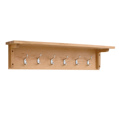 Newark Oak 6 Hook Coat Rack (N352) with Free Delivery The Cotswold