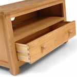 Richmond Oak Small TV Stand with 1 Drawer - up to 37 ...
