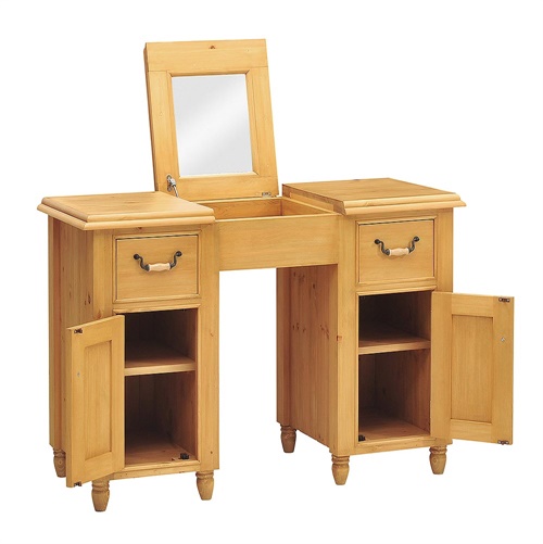 Provencal Pine Hidden Storage Dressing Table (P209) with Free Delivery The Cotswold Company