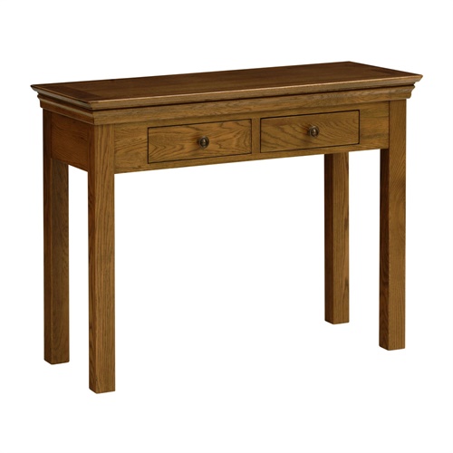 Toulouse Dark Oak Console Table (R231) with Free Delivery The Cotswold Company
